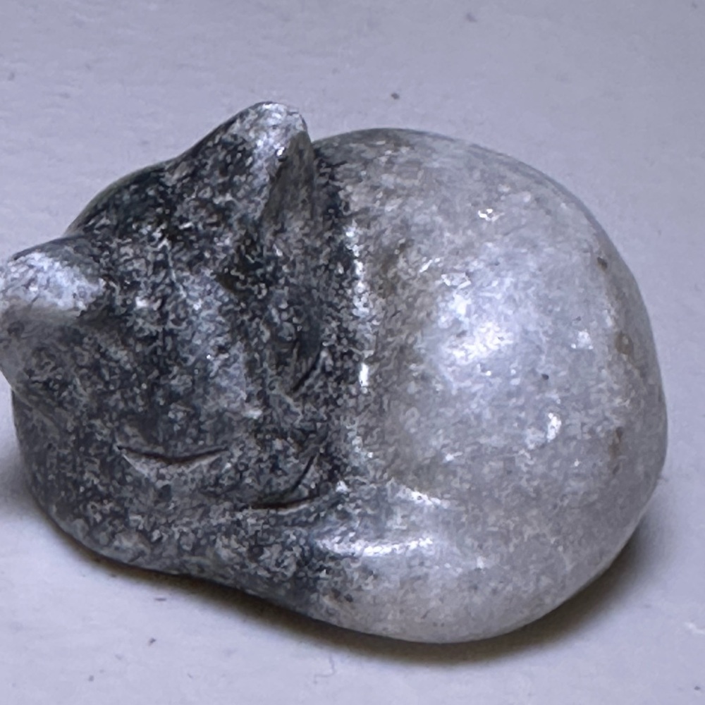 Crystal Napping Cat Figurine